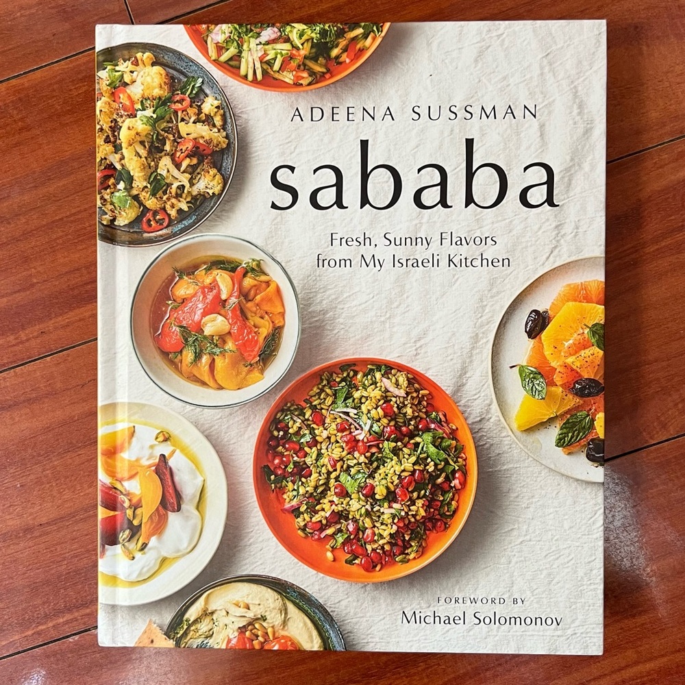Hardback Sababa cookbook from Adeena Sussman